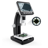 MUSTOOL G710 1000X 4.3 inches HD 1080P Portable Desktop LCD Digital Microscope 2048*1536 Résolution Object Stage Height Adjustable Support 10 Langues 8 Adjustable High Brightness LED