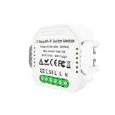 MoesHouse MS-104B AC90-240V 2 Gang 2 Way WiFi Smart Light Switch Diy Breakers modul Smart Life/Tuya APP távirányítás a Alexa Google Home segítségével