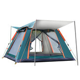 Tente familiale automatique pour 4 personnes pour pique-nique, voyage et camping, tente extérieure imperméable et résistante au vent.