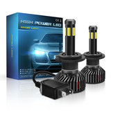 Mini F6 55 W 6 stron Żarówki LED Reflektory samochodowe H1 H7 H8/H9/H11 9005 9006 3D 360 stopni Lampa przeciwmgielna 6000 K Czysta biel