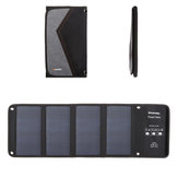 HAWEEL 28W High Power Portable Solar Folding Bag Charging Panel with Dual USB