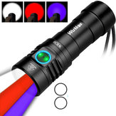 Wurkkos WK30 USB wiederaufladbare weiße / rote / UV Jagd-Taschenlampe IPX8 18650 21700 26650
