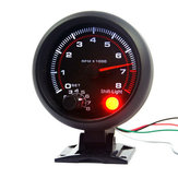 Calibre do tacômetro do carro de 3.75 polegadas 95mm DC12V 0 ~ 8000RPM
