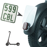 laca de aviso de segurança à prova de choque BIKIGHT para scooter elétrico M365 Pro, placa de licença traseira, acessórios de placa de licença e para-lama.