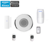 Смарт-Туя Wi-Fi Шлюз Сигнализация Alexa Google Home Главная Безопасность Хаб Двери Окна Датчик PIR 2 Брелок Кнопка Передатчик Двери
