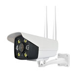 6 светодиодов, полноцветная HD 1080P WiFi PTZ камера, беспроводная CCTV IP камера, уличная водонепроницаемая IP66 камера с функцией ночного видения