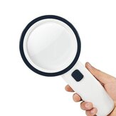 30X Illuminated Large Magnifier Handheld 12 LED Lighted Magnifying Glass for Seniors Reading Soldering Jewelry Exploring