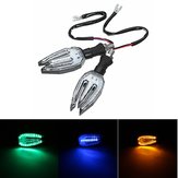 Clignotants de signalisation universels pour moto/motocyclette à LED 12V, ampoule lampe 5 couleurs