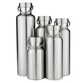 Isolierte Edelstahl-Wasserflasche mit doppelwandiger Vakuumisolierung und thermischem Deckel