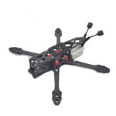 J5 Rack 210 Kit Bingkai Serat Karbon Penyerapan Guncangan Preset Lengan 5.5MM untuk Drone RC FPV DJI