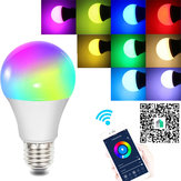 Fcmila E27 E26 B22 E14 GU10 10W Wifi Smart Bulb RGBW Smart APP Steuerung LED-Licht, funktioniert mit Siri Alexa AC85-265V