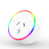 XS-A18 AC100-240V 10A AU Plug Умный RGB LED-светильник Smart Wifi розетка управление голосом Работает с Alexa Google Home
