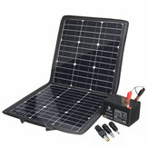 100W Tragbares Solarpanel-Ladegerät mit 5V/12V USB DC Doppel-Ausgang, wasserdicht
