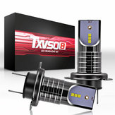 Txvso8 H7 55W 26000LM Auto LED-koplampen Lamp Mistlamp IP68 waterdicht 6000 K wit 2ST