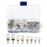 60Pcs SC Series Terminals Cable Terminals Copper Lug Ring Seal Wire Connectors Assorted Kit