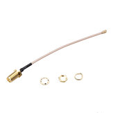 RJXHOBBY RF Connector Pigtail Kabel SMA Female zu uFL u.FL IPX IPEX Verlängerungskabel, 10 Stück