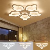 Lampada a sospensione per soffitto in acrilico a LED a forma di foglia per ingresso e camera da letto, con regolazione dell'intensità luminosa