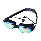 Gafas de natación Tapones para los oídos Pinza para la nariz Estuche para gafas Impermeable Anti-vaho Protección ultravioleta y polarización
