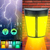 6個LEDソーラーパワーウォールライト屋外防水ストリートヤードガーデンセキュリティランプ