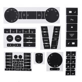 Набор из 8 наклеек для восстановления потертых матовых черных кнопок для автомобиля VW Volkswagen Touareg 2004-2009