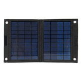 شاحن لوحة شمسية قابل للطي Sunpower 50W 18V بنك الطاقة الشمسية للتخييم والمشي لمسافات طويلة والحصول على إمدادات الطاقة عبر USB.