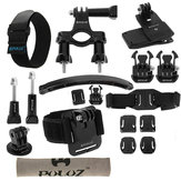 Kit de combo de tornillos de montaje para bicicleta PULUZ 24 en 1 para cámaras de acción Gopro SJCAM Yi DJI