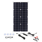 Painel Solar Mono 100W 18V USB 12V/5V DC Carregador solar flexível Monocristalino para Carro, RV, Barco, Carregador de bateria impermeável