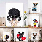 Cute Dog Art Wall Sticker Print Poster Modern Painting Decor Living Room Decor