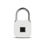USBスマート指紋ロック 充電式 キーレス IP66防水 ドア・ラゲッジパドロックに最大39個の指紋を保存