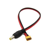 Amasar 200 mm XT30 macho Conector a macho DC 5.5X 2.1 mm adaptador cable de alimentación para FPV gafas Batería