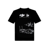 iFlight DJI RC XL Bawełniane koszulki Czarne letnie modne bawełniane oddychające luźne na co dzień
