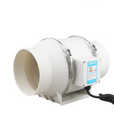 Ventilador de conducto giratorio en línea silencioso de 4 '' Booster Extractor de aire de escape Ventilador de ventilación Ventilador de escape