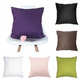 Наволочка из хлопка сплошного цвета, декоративная подушка для дивана декора дома 45X45см