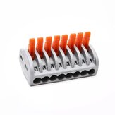 10Pcs PCT-218 8Pin Universal Connectors Terminals Electric Cable Wire Connector Terminal Block Cable Terminals