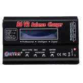 HTRC B6 V2 80W 6A DC Caricabatteria equilibratore digitale per batteria LiPo 1-6S, colore nero