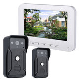 ENNIO 7 Inch Video Door Phone Doorbell Intercom Kits 2 Camera 1 Monitor Night Vision with 700TVL Camera
