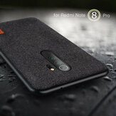 Bakeey Luxe Stoffen Inzetstuk Zachte Siliconenrand Schokbestendige Beschermhoes voor Xiaomi Redmi Note 8 Pro Niet-origineel