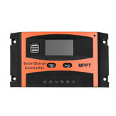 30A/40A/50A/60A MPPT Solarladeregler 12V/24V LCD Genauigkeit Doppel-USB Solarpanel Batterieregler Eingebauter Timer