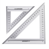 Drillpro 120/180mm Metric Triangle Angle Ruler Stainless Steel Woodworking Square Layout Tool