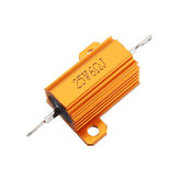 3pcs RX24 25W 6R 6RJ resistor de potencia alta de carcasa de metal de aluminio dorado Disipador de calor Caja de metal