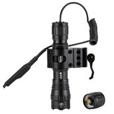 Alonefire TK503 Zoomable LED Flashlight Set Flashlight 18650 Flashlight Tactical Flashlight +20mm Rail Scope Mount