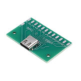 لوحة اختبار أنثى النوع C من USB 3.1 مع محول موصل أنثى PCB 24P لقياس التوصيل الحالي