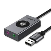 UGREEN CM190 Scheda audio esterna USB 7.1 canali Microfono stereo Adattatore per cuffie Auricolare