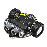 Yahboom Tiny:bit preiswertes Bildungs-Smart-Roboter-Auto-Kit mit Alligator-Clip-Schnittstelle für Microbit-Board