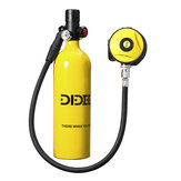 DIDEEP X4000Pro Tauchset 1L Mini Scuba Diving Sauerstofftankflasche Sauerstoffflasche Unterwassertauchset mit Adapter und Aufbewahrungstasche