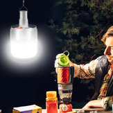Lámpara de emergencia recargable con energía solar LED con 5 modos para uso al aire libre durante campamentos