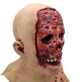 Cosplay di costume spaventoso per adulti horror di Halloween in lattice di sangue Maschera Zombie Clown