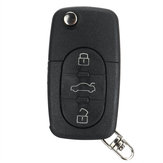 3 PCS Μαύρος Button Car Remote Key Fob με μπαταρία για Audi A2 A3 A4 A6 A8 TT