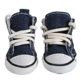 Pet Denim Canvas Breathable Slip Resistant Wear-Resistant Shoes