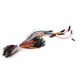 65 cabos de fios macho para macho para Breadboard / cabos jumper de placa de pão Wire Dupont